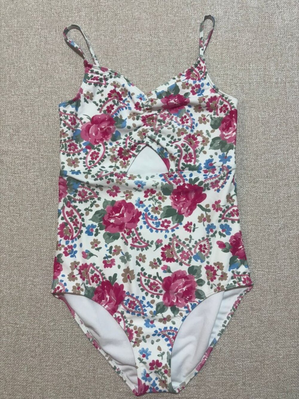 Abercrombie Kids Floral One Piece Swimsuit NWT Girls Size 17/18
